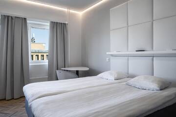 Фото номера Двухместный номер с 1 кроватью Отель Omena Hotel Vaasa Espen г. Вааса 15